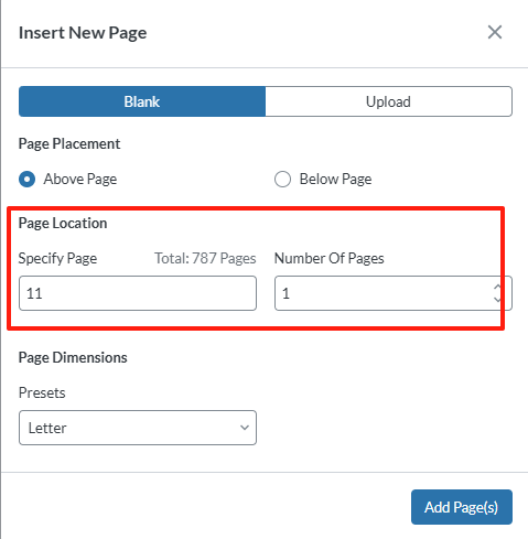 Insert a Blank Page in a PDF Using Xodo Online Editor 3