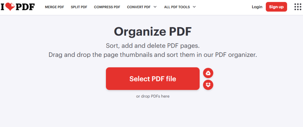 How to Insert Pages in a PDF with iLovePDF 1