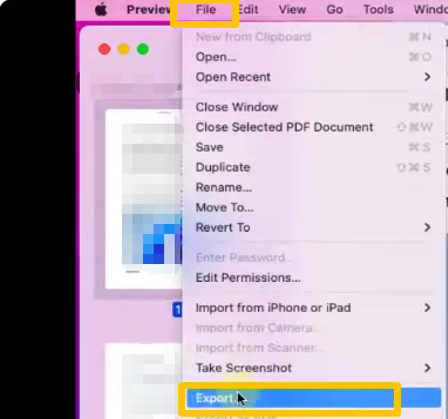 Convert Color to Black and White in PDF Using Preview 1