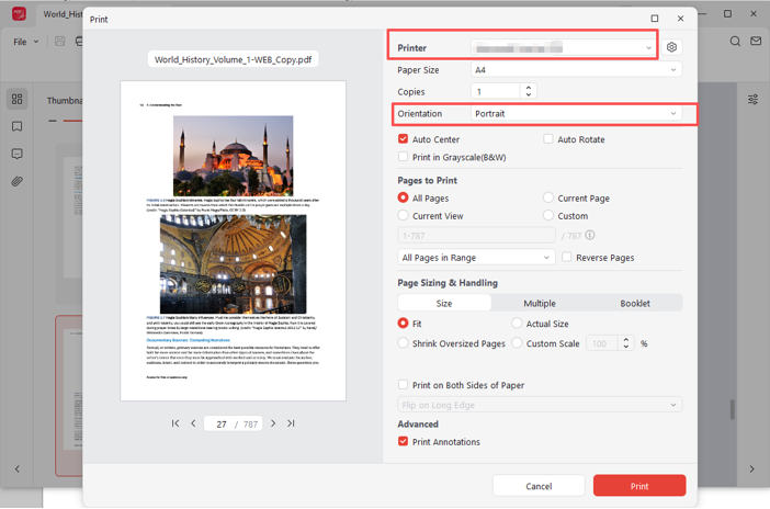 How to Print to Flip on Long Edge or Short Edge: Step 3