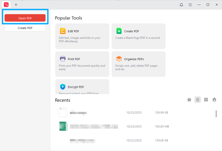 How to Edit a PDF on Windows for Free with JOPDF step 1