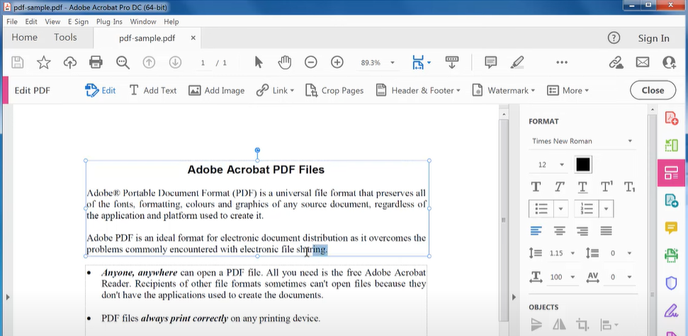 How to Edit Text in a PDF on Windows and Mac using Adobe Acrobat 2