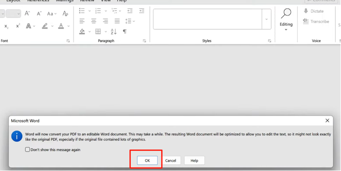 How to Type on a PDF in Word 1