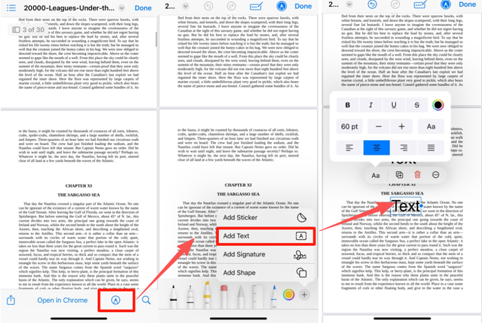 Type on PDF Using the Markup Feature