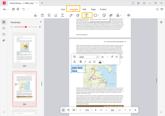 How to Type on a PDF with JOPDF 2