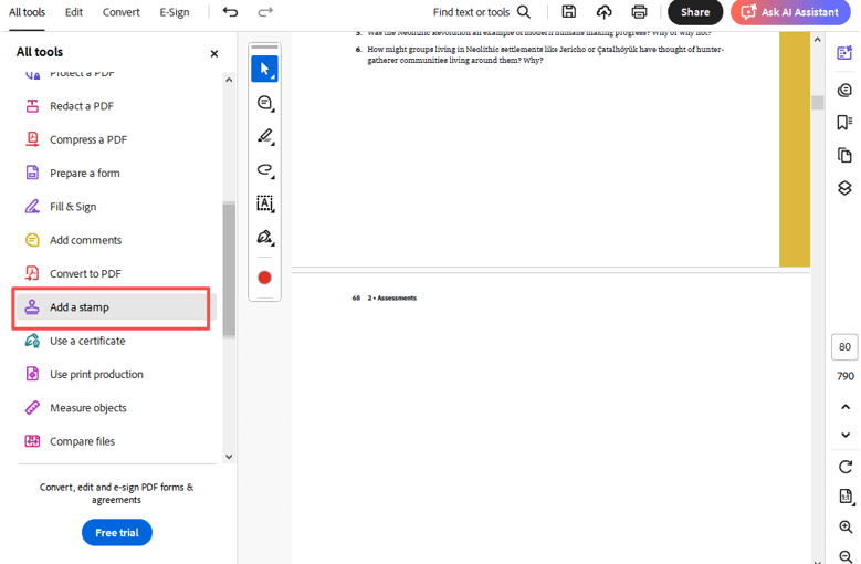 How to Stamp a PDF in Adobe Acrobat 1