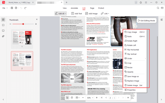 Edit Images in PDF with JOPDF 4
