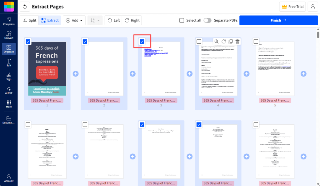 Extract Pages Online