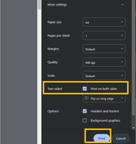 How to Print Double-Sided for a PDF in Chrome 3