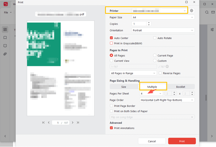 Print Multiple Pages on One Sheet on PDF with JOPDF 3