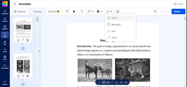 Smallpdf Select Circle Tool