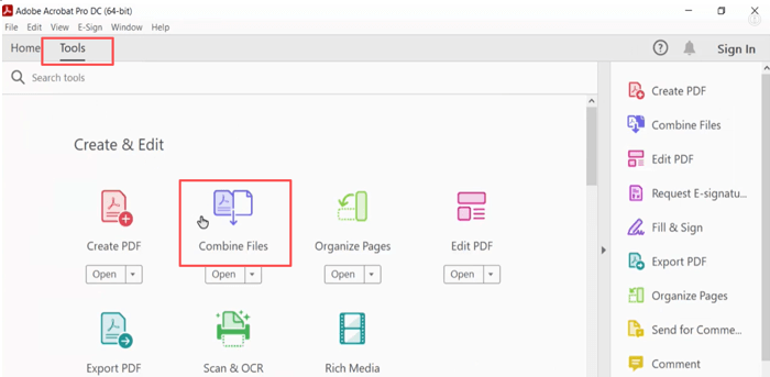Merge JPG Files into One PDF in Adobe Acrobat 1