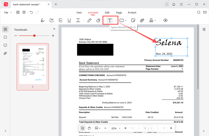How to Edit a Bank Statement PDF with JOPDF 3