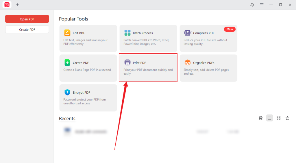 Click the Print PDF option in JOPDF