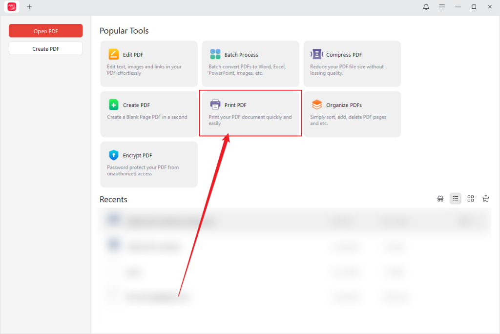 Click the Print PDF option in JOPDF