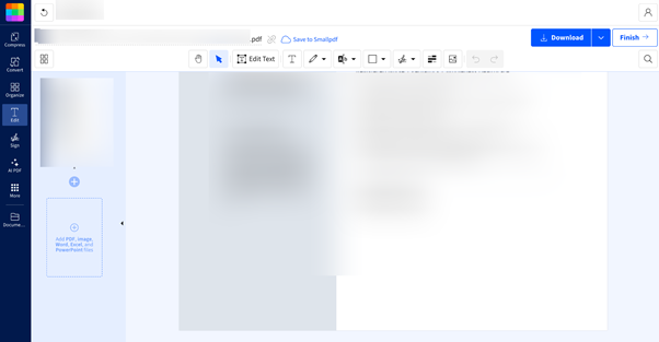 Edit PDF with Smallpdf
