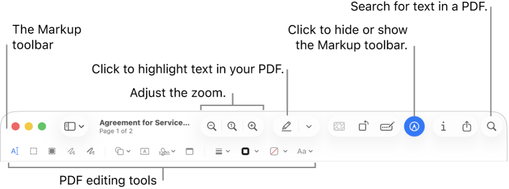 Markup Toolbar