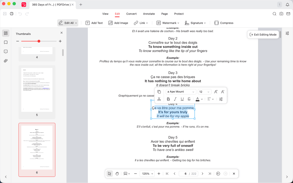 Edit PDF After Conversion