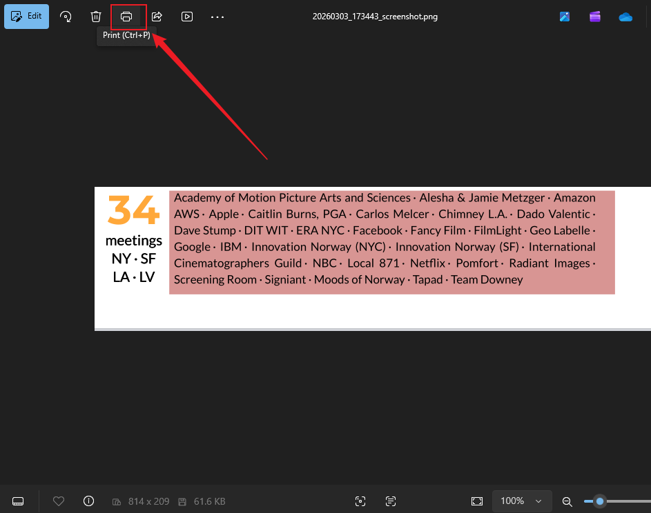 Open the screenshot and click the Print icon to print the selected PDF