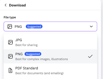 Canva Download as PNG