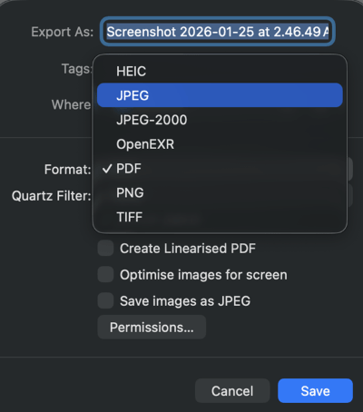 Preview Export as JPG