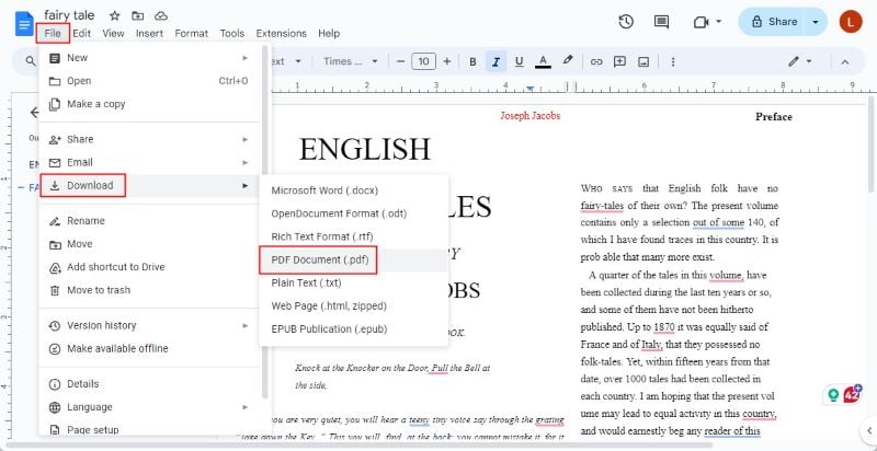 Download PDF from Drive