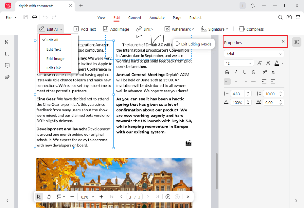 Edit the signed PDF in JOPDF