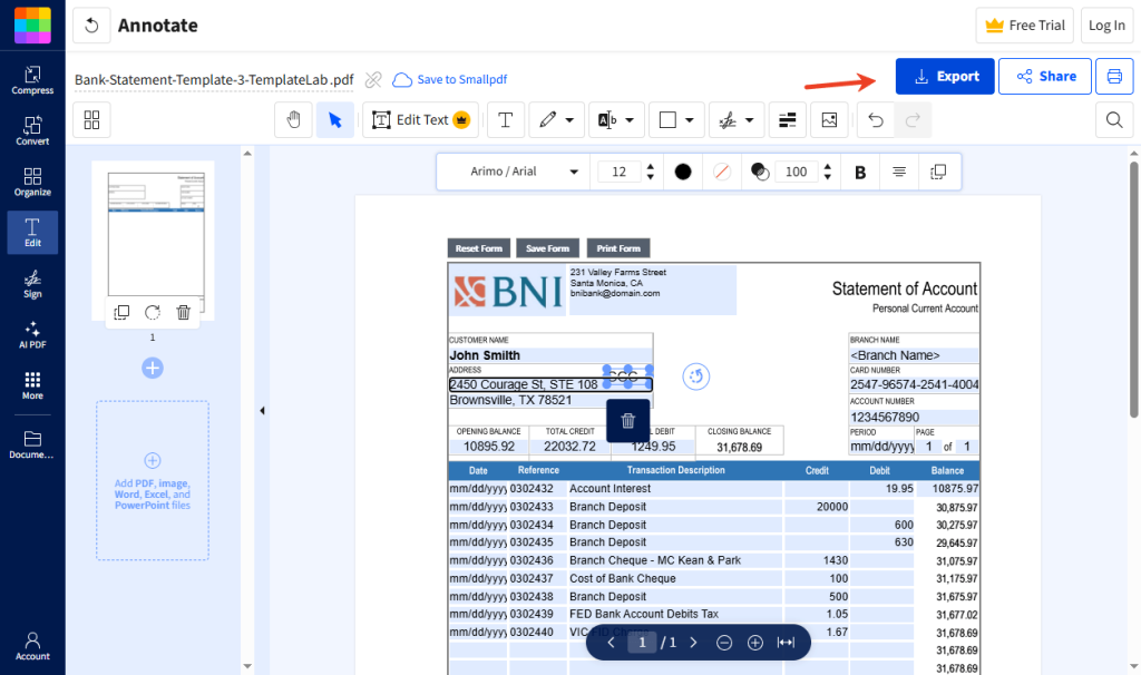 Smallpdf Export 