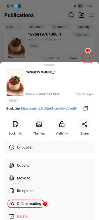 Offline reading