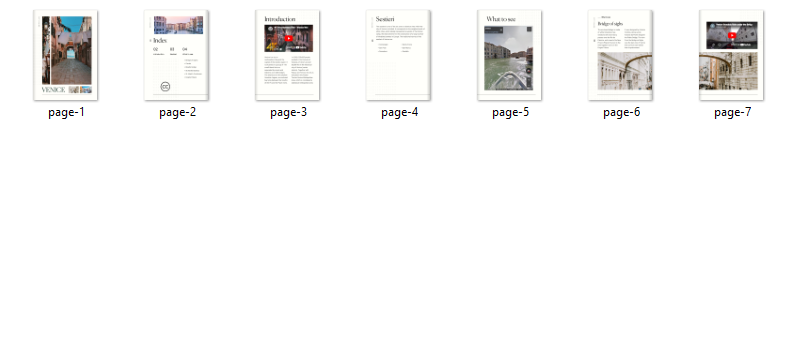 Save and rename the flipbook screenshots