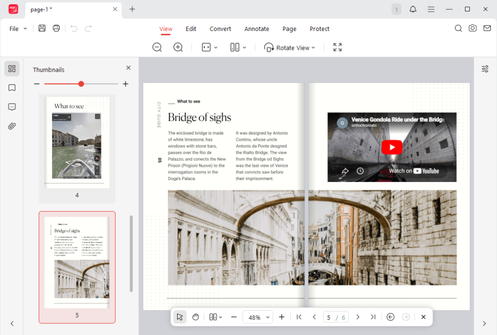 View and edit the flipbook PDF in JOPDF