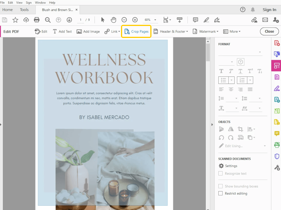 Crop Page Tool
