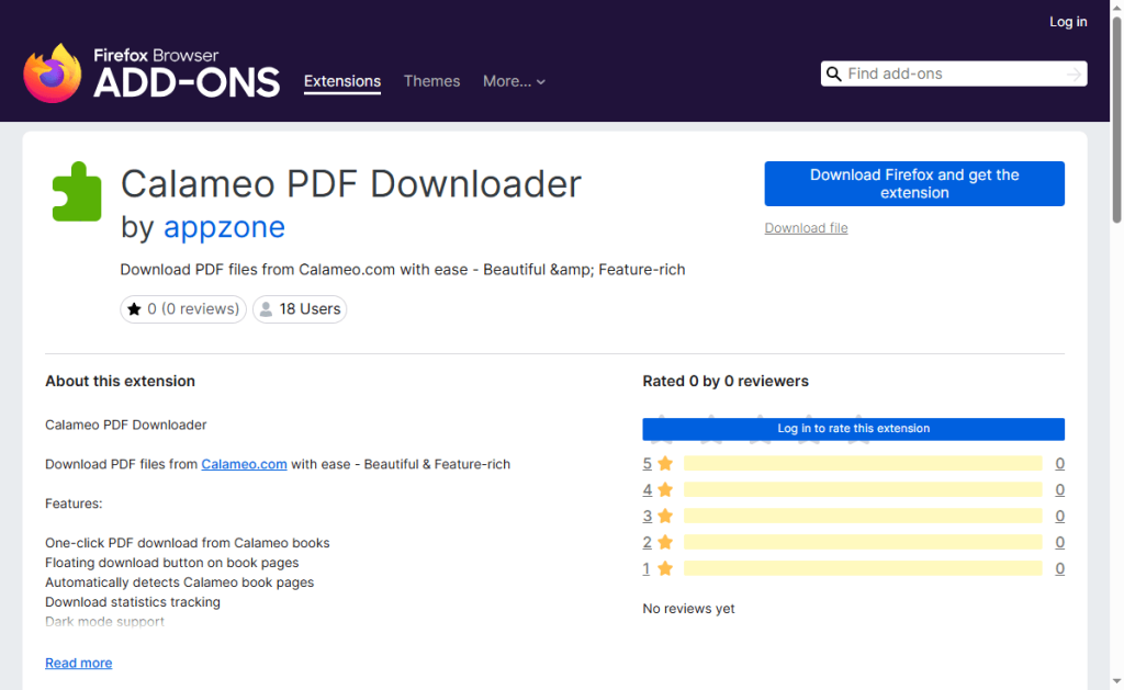 Calameo PDF Downloader Extension