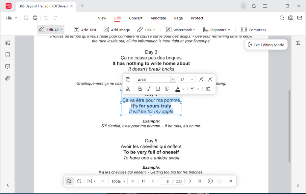 Edit Text and Images