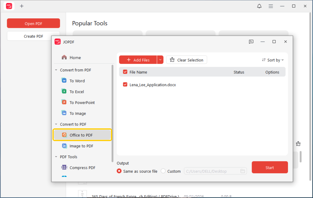 Convert Resume to PDF