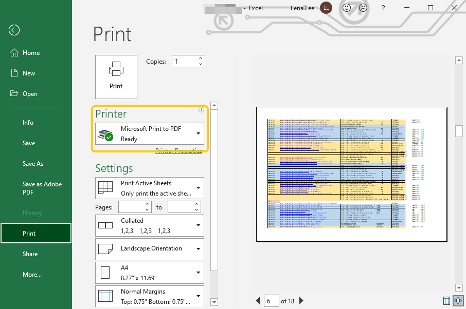 Microsoft Print to PDF