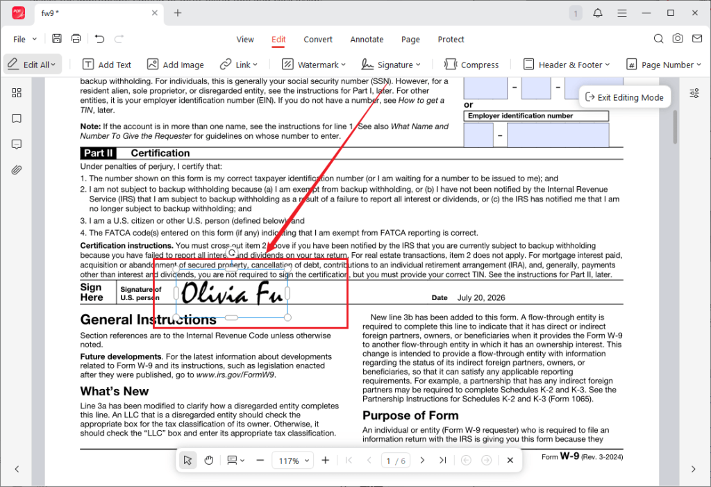 Drop the signature in the PDF using JOPDF