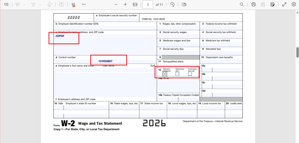 Fill out a PDF form in Microsoft Edge