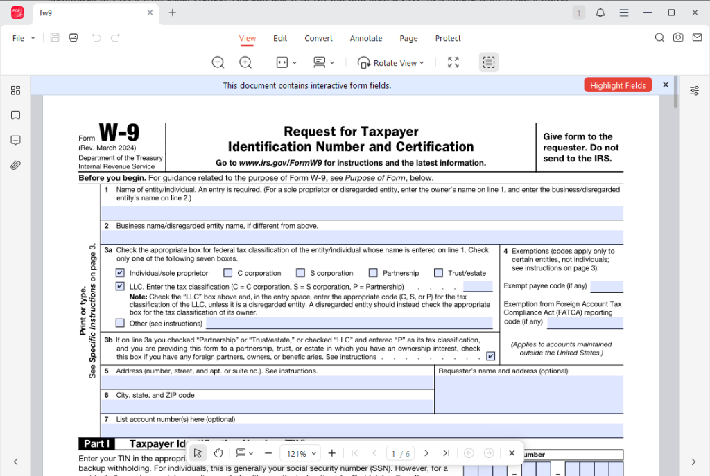 Fill out and edit a PDF for free in JOPDF
