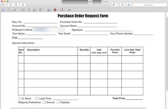 Fill out a PDF in Preview on Mac