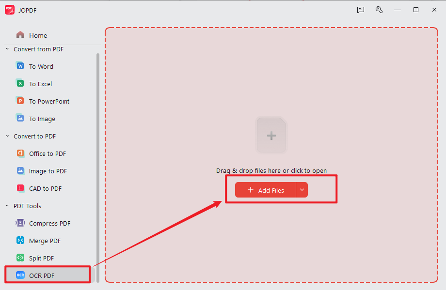OCR PDFs before extracting data from them in JOPDF