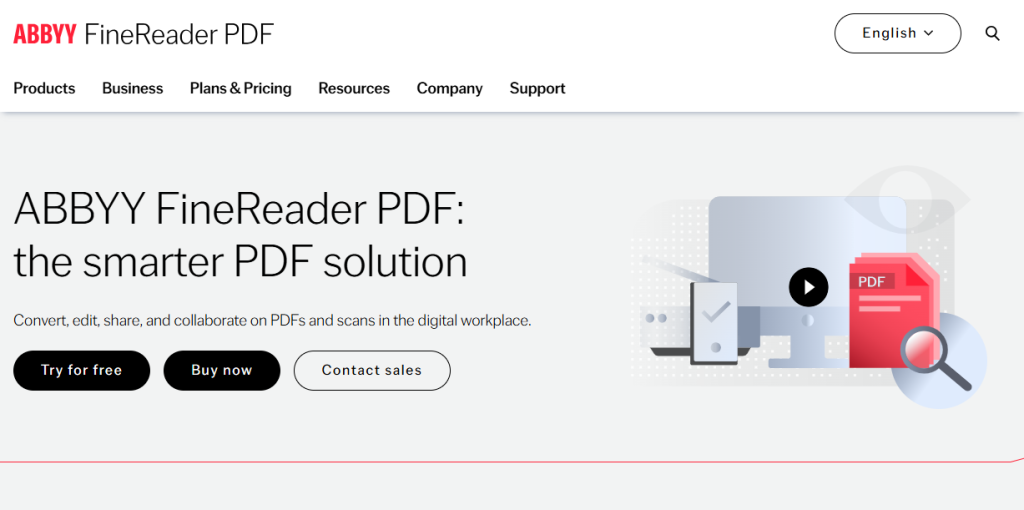 The web interface of ABBYY FineReader