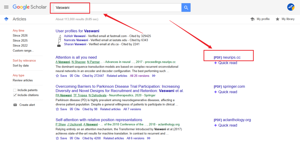 Download a research paper from Google Scholar