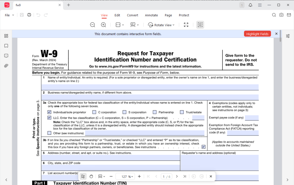 Fill out a PDF form in JOPDF