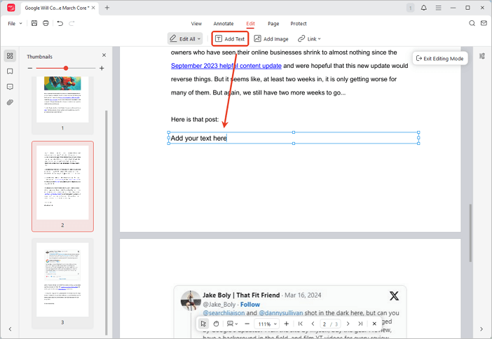 add text to PDF with JOPDF