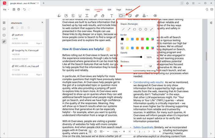 add shapes into PDF with JOPDF