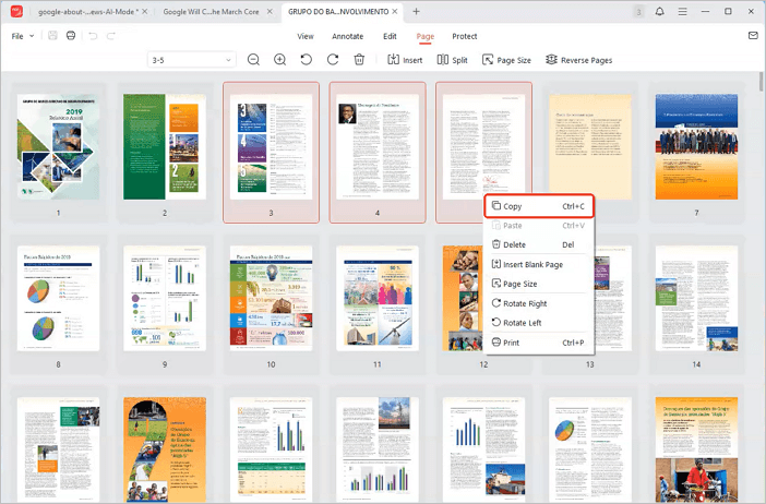 copy PDF pages with JOPDf