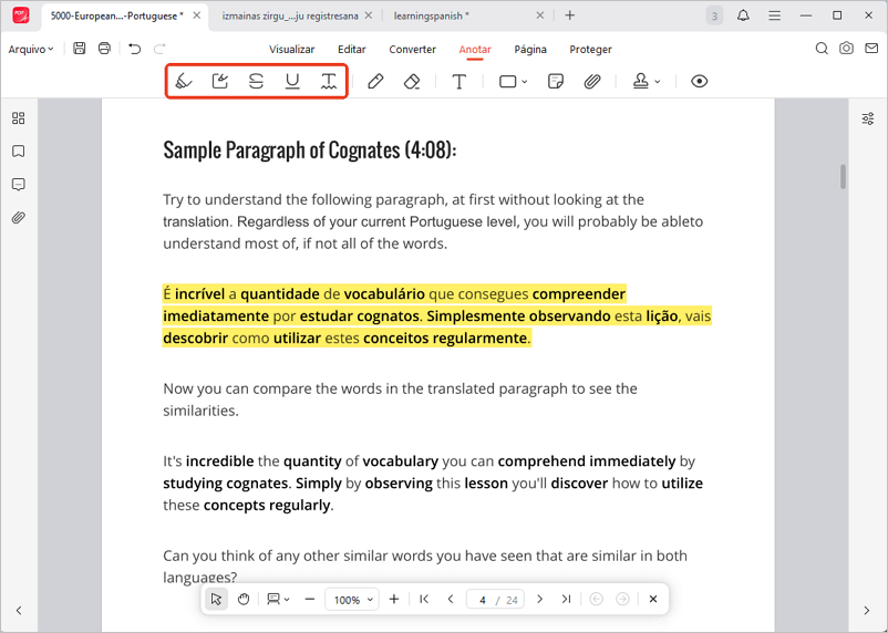 Marcar texto no PDF com JOPDF