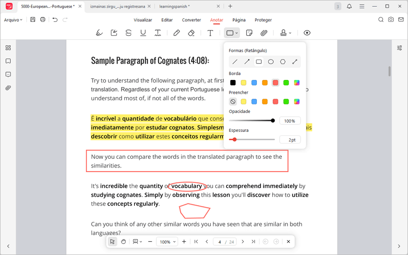 Inserir formas no PDF com JOPDF