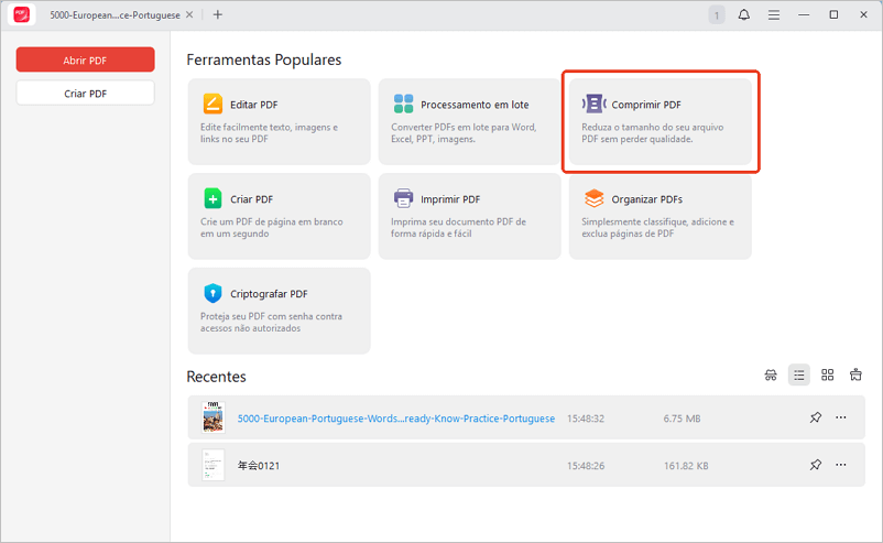 Comprimir PDF com JOPDF